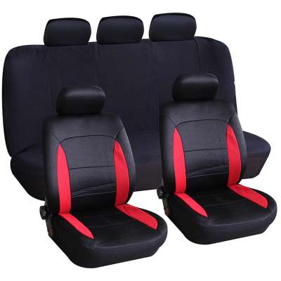 Universal black red color full set Car Seat Cover